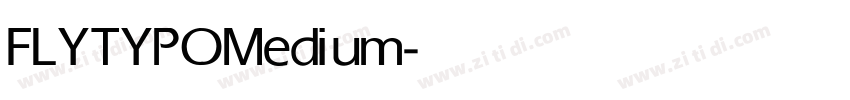 FLYTYPO Medium字体转换